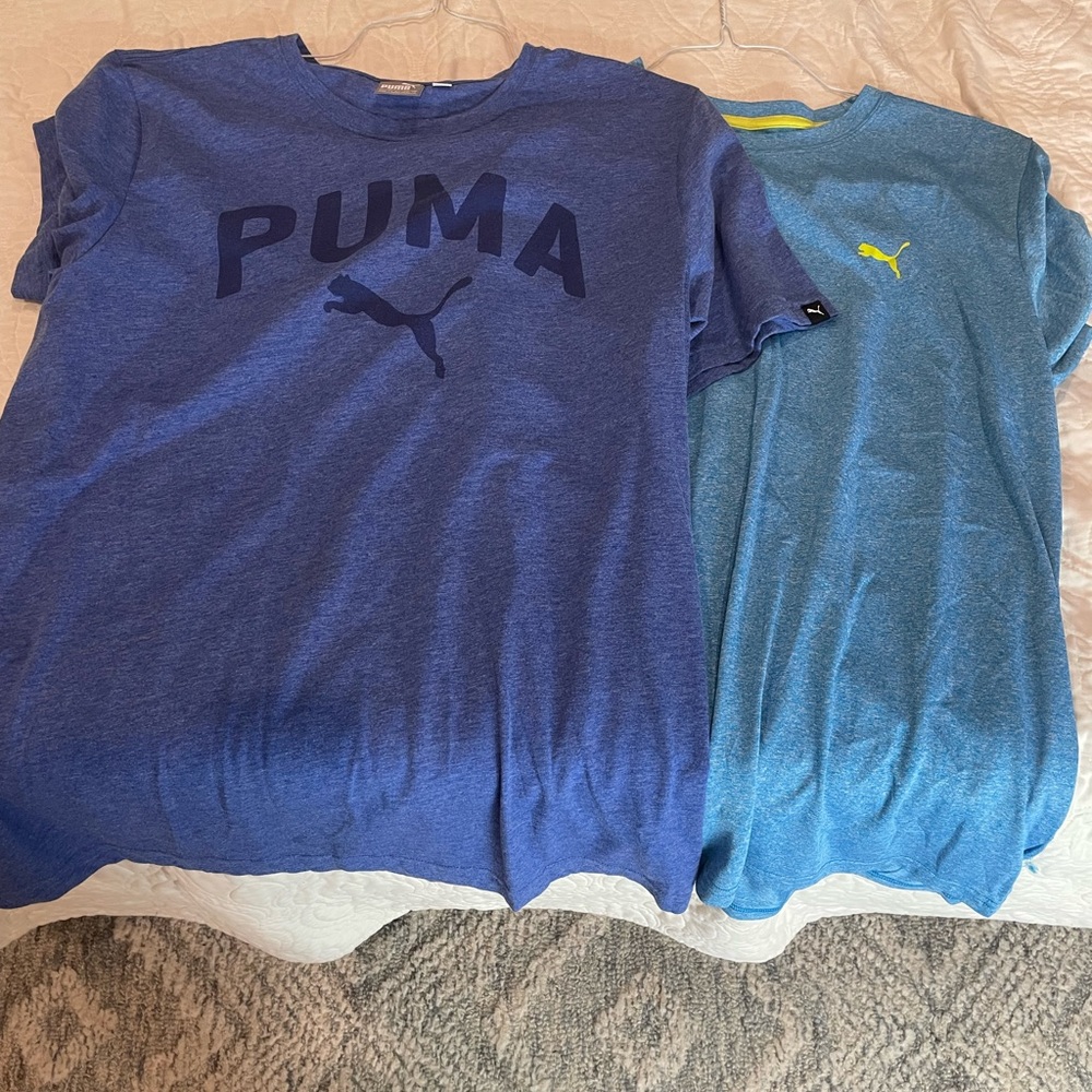 2 puma large shirts